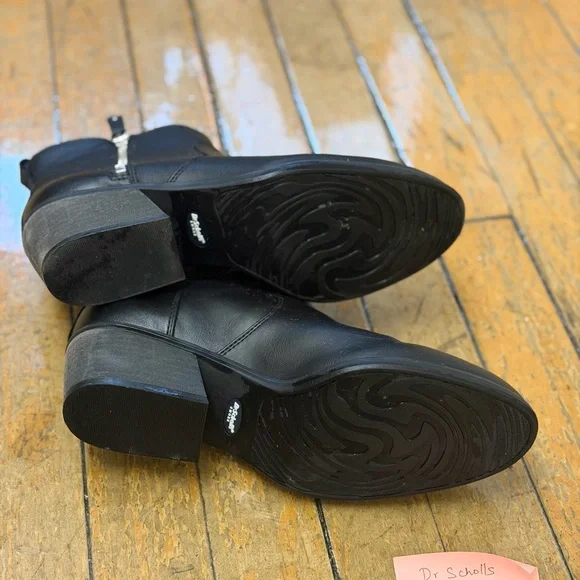 Dr. Scholl's Sleek Black Ankle Booties - Picture 4 of 6